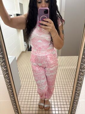 Women’s Pink Patterned 2 piece set